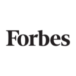 Logo de Forbes sur fond noir.