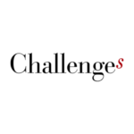 Logo "ChatLorgnos" avec lettres rouges et noires sur fond noir.
