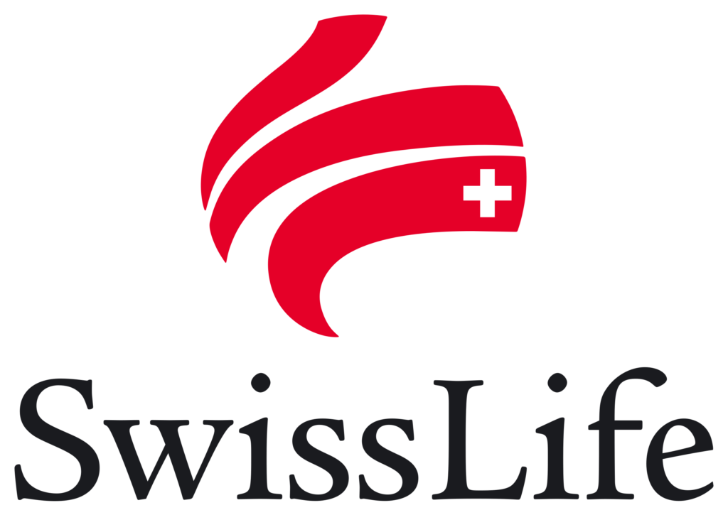 Logo de Swiss Life avec croix suisse.