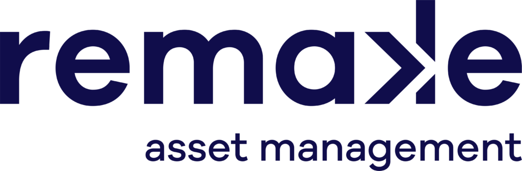 Logo bleu "remaxle" avec sous-titre "asset management".